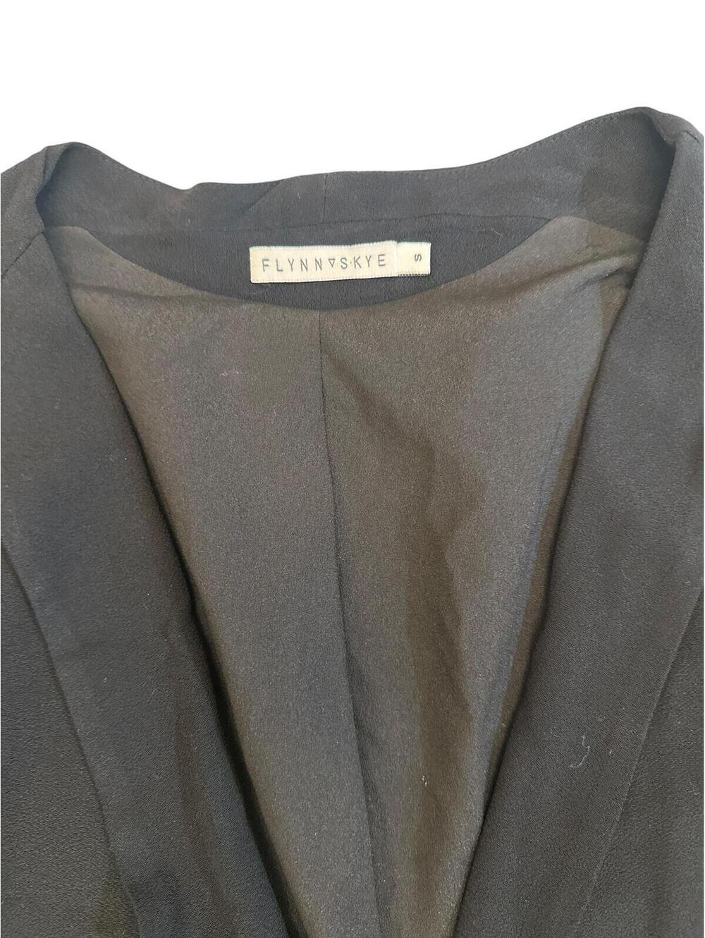 Flynn Skye Black Open Front Blazer Jacket
